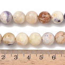 Brins de perles d'opale pourpres naturelles&nbsp;G-L642-B21-10mm