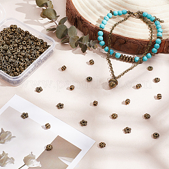 300 pièces 6 styles perles d'espacement en alliage de style tibétain&nbsp;FIND-PH0020-41AB