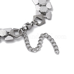 Bracelets à maillons hexagonaux en acier inoxydable 304 anti-ternissement&nbsp;BJEW-Q343-12P