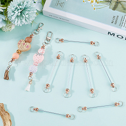 10 barre porte-clés en alliage perlé pour la fabrication de bijoux et de loisirs créatifs&nbsp;FIND-SC0014-33A