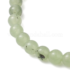 Pulseras elásticas de cuentas de prehnita natural para mujer&nbsp;BJEW-JB13197