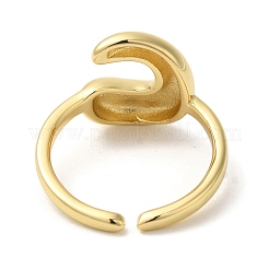 Anillos de brazalete abiertos de latón&nbsp;RJEW-U008-06C-G
