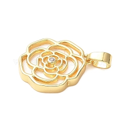 Pendentifs acryliques en laiton&nbsp;KK-D357-15G