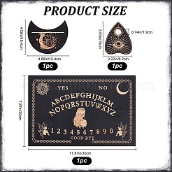 Set di streghe in legno&nbsp;DJEW-WH0063-30J