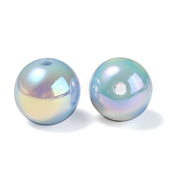 Placcatura uv perline acriliche iridescenti arcobaleno&nbsp;OACR-F004-08C