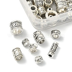 80pcs 8 Arten tibetanische Legierungsperlen&nbsp;TIBEB-FS0001-02