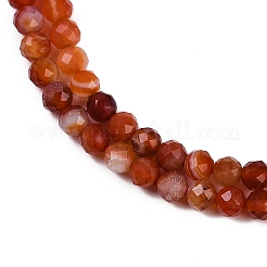 Brins de perles d'agate à bandes naturelles&nbsp;G-P553-G09-02