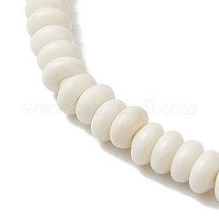 2 pulsera elástica de cuentas de hematita sintética y turquesa para mujeres y hombres&nbsp;BJEW-JB11291