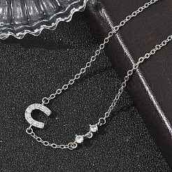 Braccialetti in ottone con micro pavé di zirconi trasparenti&nbsp;BJEW-E114-01D-P