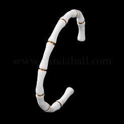 304 Edelstahl Emaille Manschette Armreifen für Damen&nbsp;BJEW-G780-01G