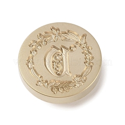Goldfarbener Wachssiegel-Stempelkopf aus Messing&nbsp;DIY-B079-01G-V