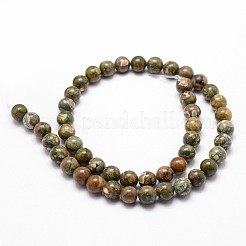 Natur Rhyolith Jaspis Perle Stränge&nbsp;G-G735-30-8mm