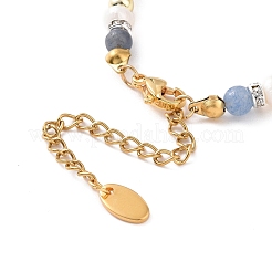 Armband und Halskette mit Sternenanhänger aus Messing&nbsp;SJEW-JS01268