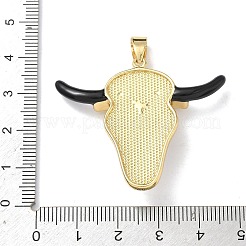 Ciondoli smaltato in ottone&nbsp;KK-C165-04G