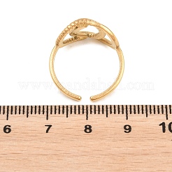 Anelli aperti con polsino in acciaio inossidabile 304 per donna&nbsp;RJEW-C161-01B-G