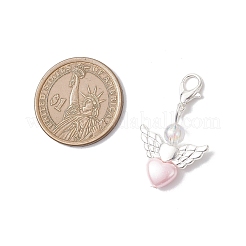 Adornos colgantes de ángel con forma de corazón de acrílico opaco&nbsp;HJEW-JM04528