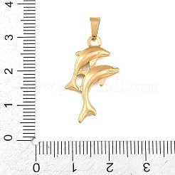Pendentifs en acier inoxydable 304 avec placage ionique (IP)&nbsp;STAS-B141-03B-G