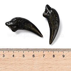 Natürliche goldene Schein Obsidian Anhänger&nbsp;G-G098-11