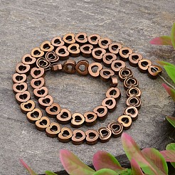 Elettrolitico cuore non magnetici fili di perline di ematite sintetico&nbsp;G-E295-11