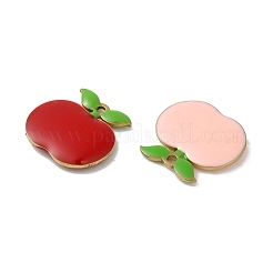 Breloques en émail en laiton pour la fête des enseignants&nbsp;KK-S368-01G