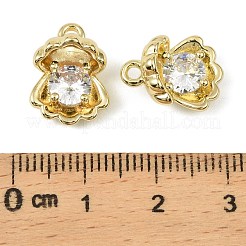 Pendentifs avec zircon cubiques à micro-pavés en laiton&nbsp;LS-KK-C107-17G