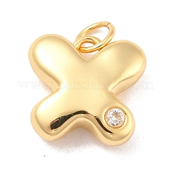 Pendenti ecologici in ottone con micro pavé di zirconi&nbsp;KK-K268-19G