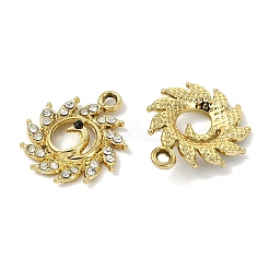 Ciondoli in lega con placcatura UV e strass di cristallo a tema animale&nbsp;ALRI-T012-07H-G