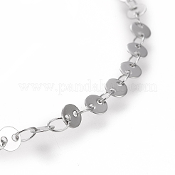 Colliers à maillons en acier inoxydable 304 anti-ternissement&nbsp;NJEW-I238-14C-P