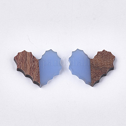 Cabochons en bois de résine et de noyer&nbsp;RESI-S358-89D