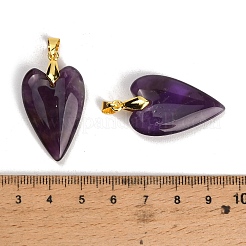 Natürlichen Amethyst Edelsteinanhänger&nbsp;G-E570-01G-05