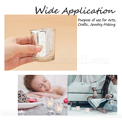 Tazas de vela de vidrio plateado&nbsp;AJEW-GA0001-96