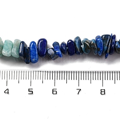 Natürliche Amazonit & grüne Aventurin & Lapislazuli Perlenstränge&nbsp;G-L610-A11-01