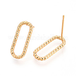 Clous d'oreilles en laiton&nbsp;EJEW-T047-46G