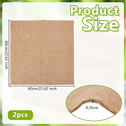 Quadratischer Jutestoff&nbsp;DIY-WH0308-873