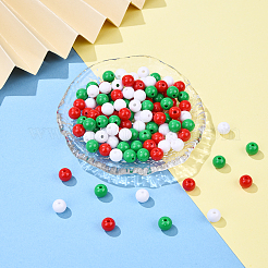 30g 3 Farben undurchsichtige Acrylperlen&nbsp;MACR-YW0003-44B