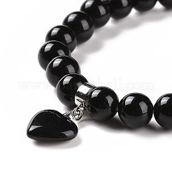 Bracciali con perline di fluorite naturale&nbsp;BJEW-K164-B13