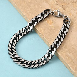 Bracelets à maillons cubains en acier inoxydable 304 pour hommes et femmes&nbsp;BJEW-D367-01