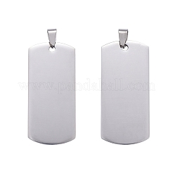 Grands pendentifs en acier inoxydable 304 résistant au ternissement&nbsp;LS-STAS-I140-19B-S