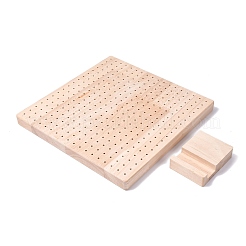 Quadratisches Häkelblockierbrett aus Holz&nbsp;SENE-PW0015-01A