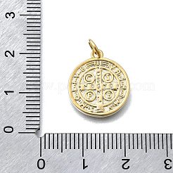 Messing-Medaillenanhänger des Heiligen Benedikt&nbsp;KK-V010-01GP-01