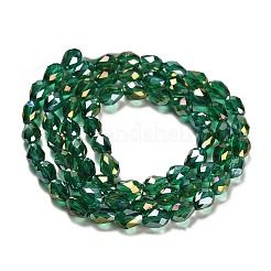 Chapelets de perles en verre électroplaqué&nbsp;X-EGLA-D015-15x10mm-26