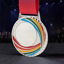 3 Stück 3-Farben-Legierungs-Emaille-Medaille&nbsp;AJEW-FG0002-64