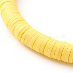 Handgemachte Heishi-Perlen-Stretch-Armbänder aus Fimo&nbsp;BJEW-SZ0001-59