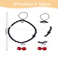 1 pezzo di catena mobile fatta a mano con perline acriliche e lavorazione a lume&nbsp;AJEW-LP0005-80