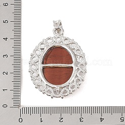 Pendenti in occhio di tigre rosso naturale tinto e riscaldato&nbsp;G-A226-03P-01