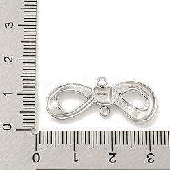 Breloques connecteurs en acier inoxydable 304 anti-ternissement pour nœuds papillon&nbsp;STAS-A099-10P