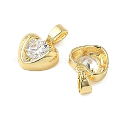 Pendentifs avec zircon cubiques à micro-pavés en laiton&nbsp;KK-K293-47A-G