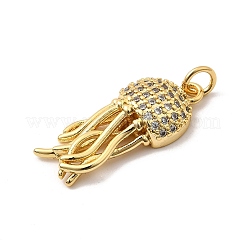 Colgante micropavé cubic zirconia de latón&nbsp;KK-I359-09G