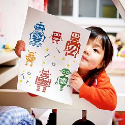 Modelli di stencil per pittura da disegno riutilizzabili in plastica&nbsp;DIY-WH0202-367