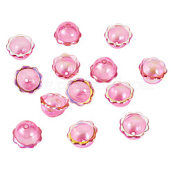30 capuchon de perles en acrylique plaqué UV.&nbsp;PACR-TA0001-20A